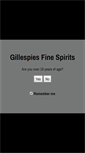 Mobile Screenshot of gillespiesfinespirits.com